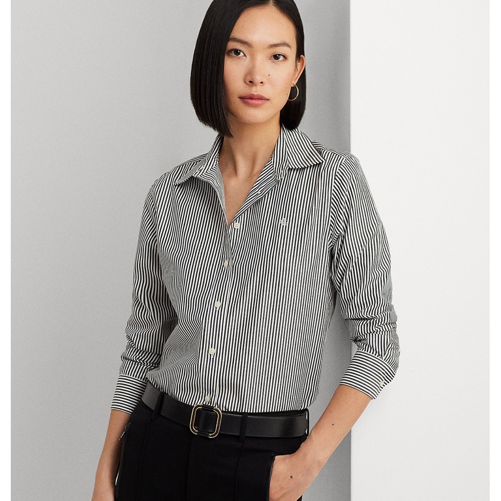 Ralph Lauren striped bottom shirt